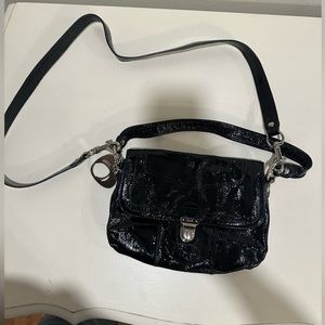 Coach crossbody or shoulder bag black leather